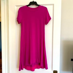 Summersalt - Short-Sleeved Cover-up in Hibiscus Pink
